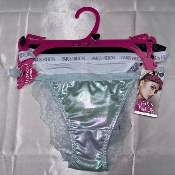 Paris Hilton 3 Pack Lace Panties - Picture 1 of 6